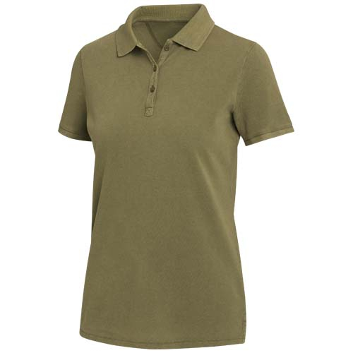 Polo femme personnalisé maille piquée 200 g/m² Calgary Vert forêt
